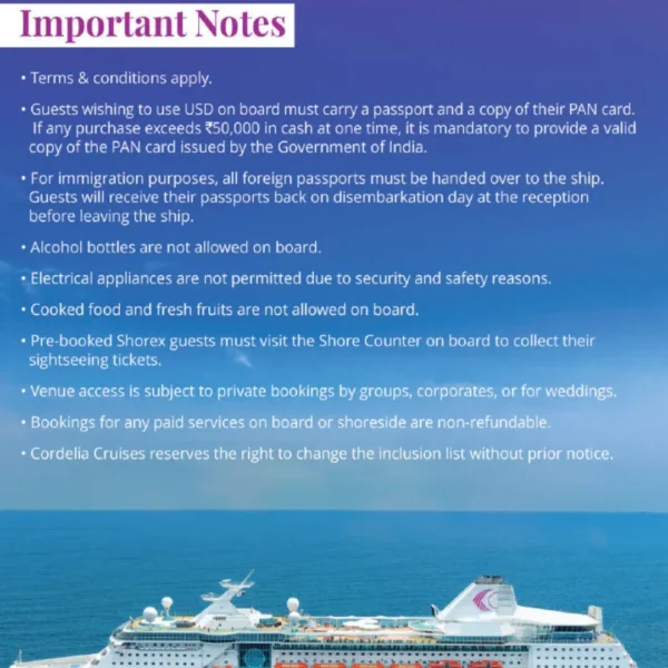 Cordelia Cruise Mumbai To Goa